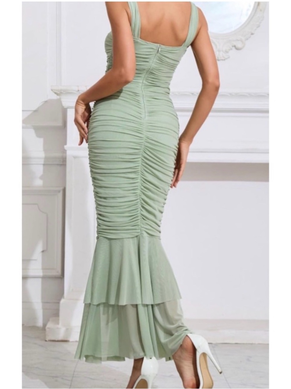Fishtail Ruched Dress - Picture 3 of 3